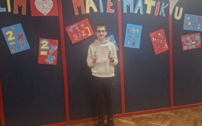 Ante Voloder na županijskom natjecanju iz matematike